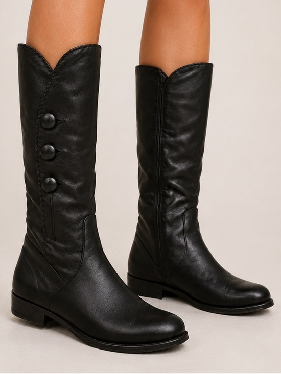 b. makowsky Shoes - B Makowsky Naomi Black Leather Boot Womens Size 6.5 M US